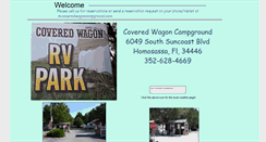 Desktop Screenshot of coveredwagoncampground.com