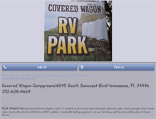 Tablet Screenshot of coveredwagoncampground.com